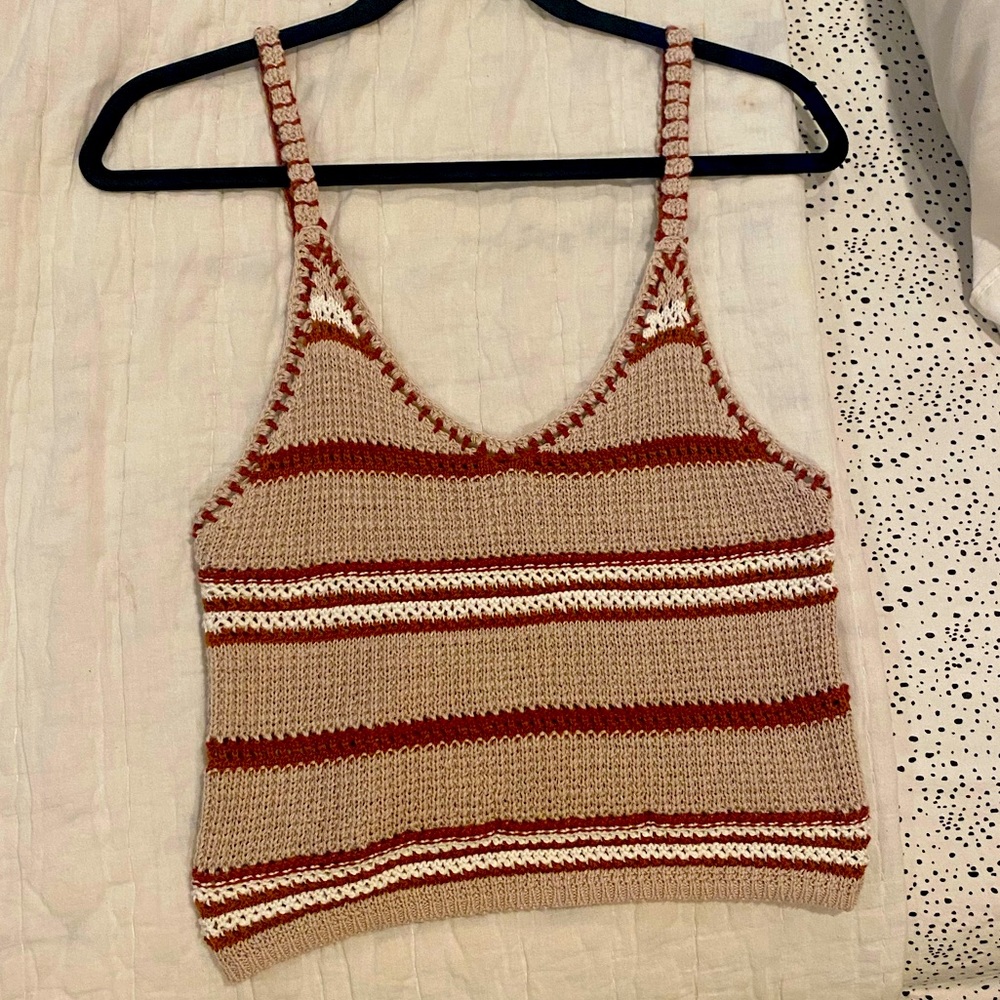 American eagle knit crop top